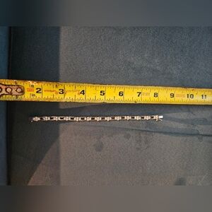 Silver  Tennis Bracelet with Clear Stones